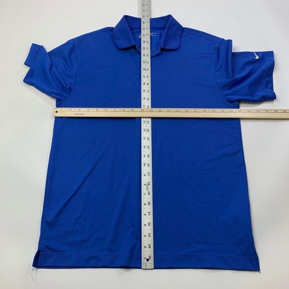Nike Golf Shirt Mens M Medium Ocean Blue Dri Fit Tour Performance Polo - Picture 5 of 9